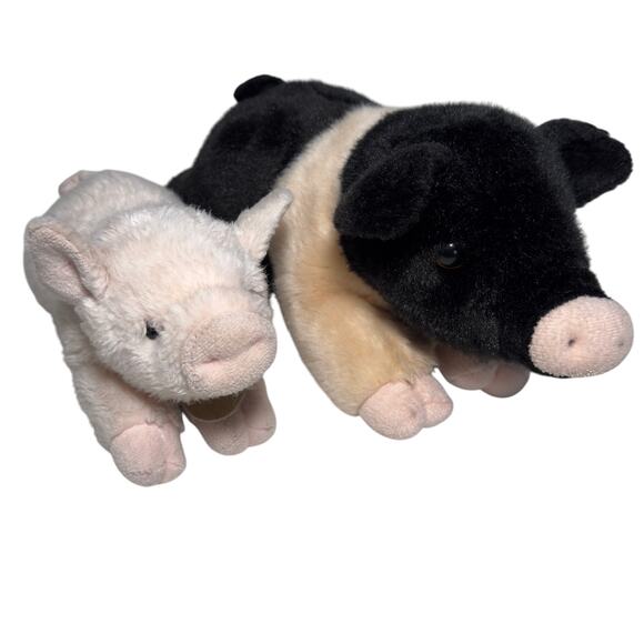 Miyoni By Aurora Pig Lot Of 2 Plush, Stuffed Animal - Picture 1 of 11